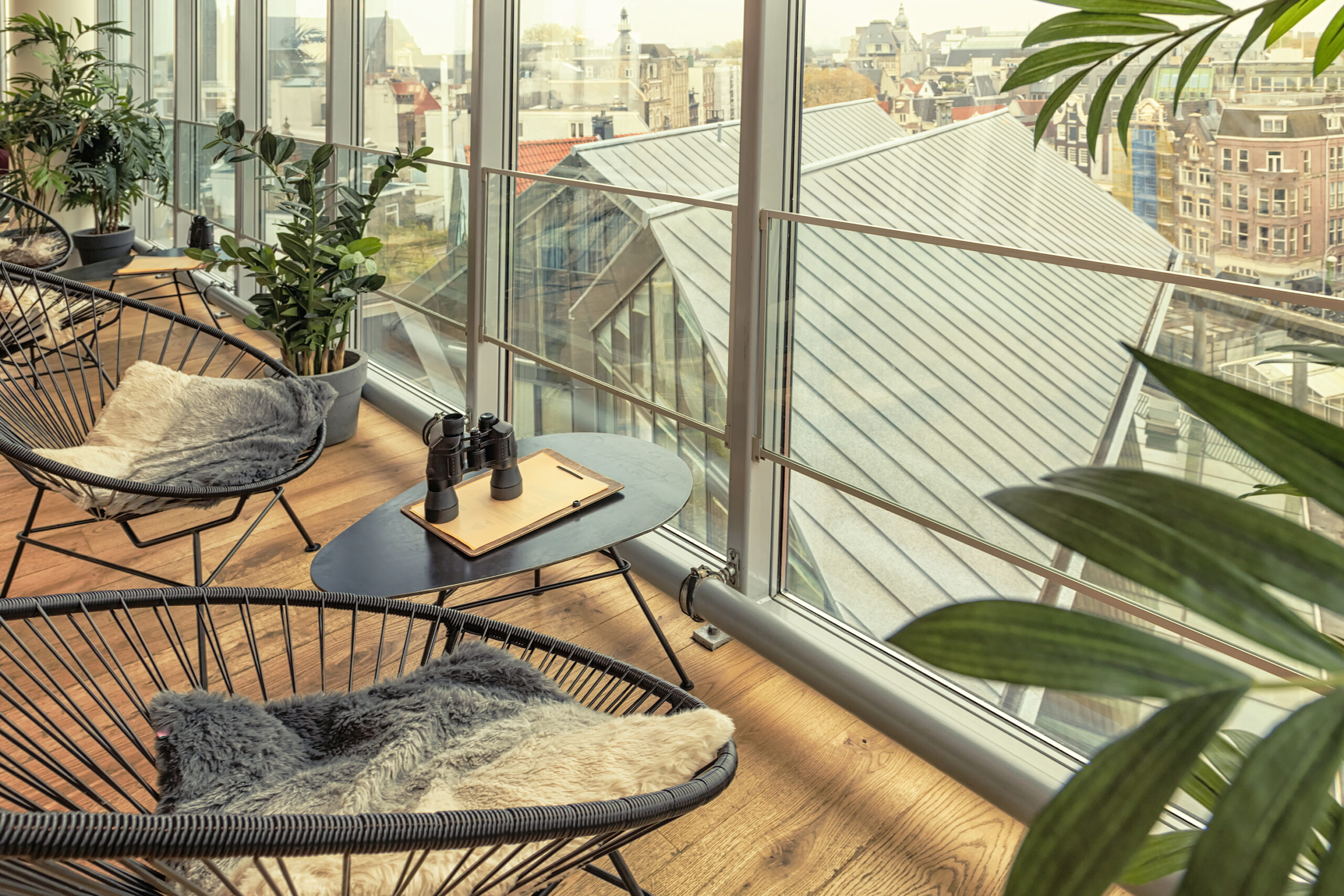 Cafe with view of Amsterdamю